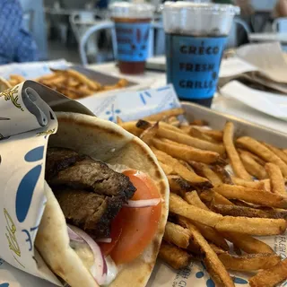 Traditional Lamb Gyro Combo