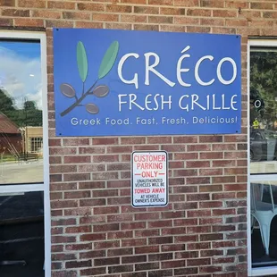 Outside sign