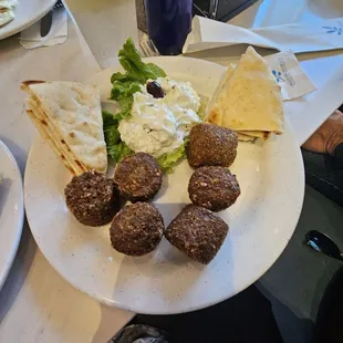 Side of falafel plate