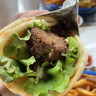 Amazing falafel cooked just right!