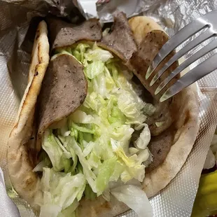 Gyro, where is the meat?