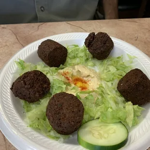 Falafel snack plate