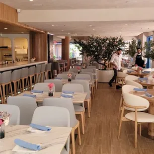 Bar seating area