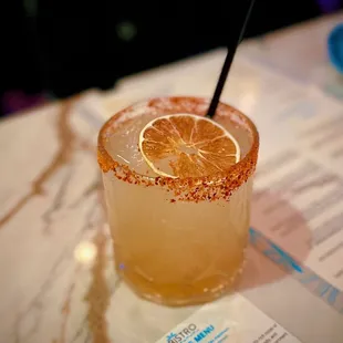 Margaritari with Tajin rim - my friend loved it!