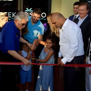 Red Ribbon Cutting Ceremony