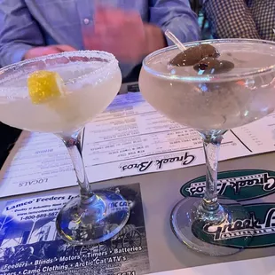 Being classy with Lemon Drop and Dirty Bird martinis