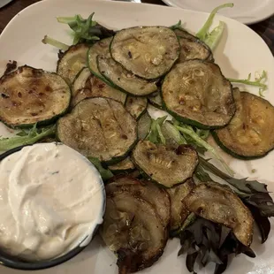 grilled zucchini chips