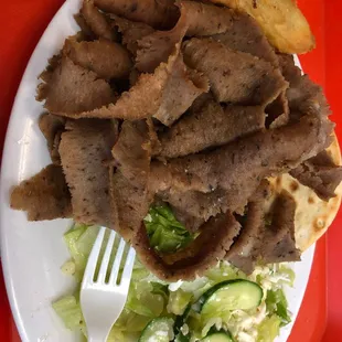 Super Gyros Plate and a side of spanakopita!