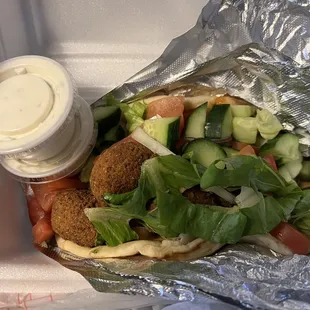 Falafel sandwich