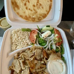 # 31 Chicken Gyros Plate