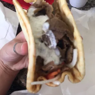 Gyro and fries yummy