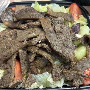 Greek Salad with gyro