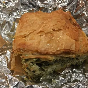 Spanakopita - very cheesy and buttery and very good