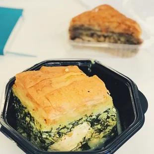A &quot;side&apos; of spanakopita and baklava
