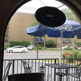 outside