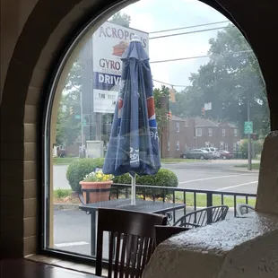 outside