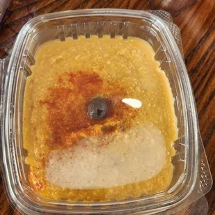a meal in a plastic container