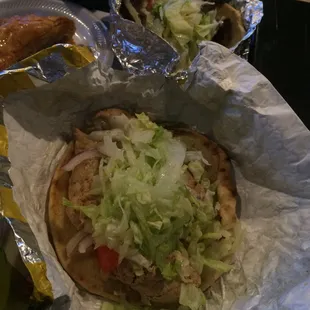 Chicken Gyro on Pita Bread