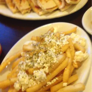 Chicken pita press with feta fries great choice!