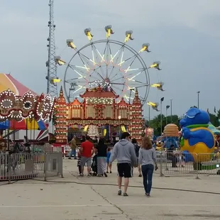 Carnival rides.