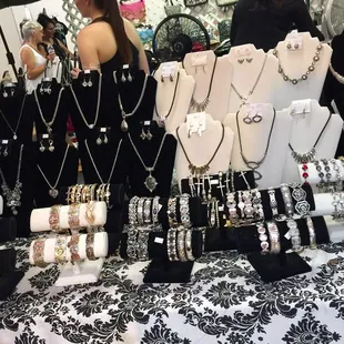 Jewelry booth