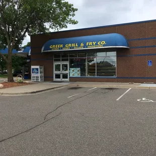 the front of the restaurant