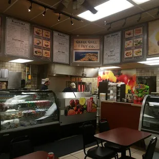 the interior of a restaurant