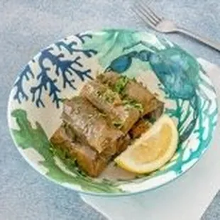 Stuffed Grape Vine Leaves (dolmadakia)