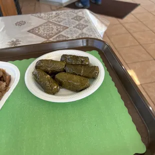 Grape leaves yummm