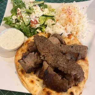 Gyro Plate w/ rice
