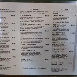 Menu 12/30/23