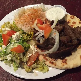 Gyros Mediterranean plate $9.99