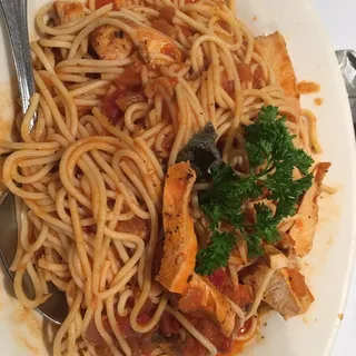 Spaghetti with Chicken Breast