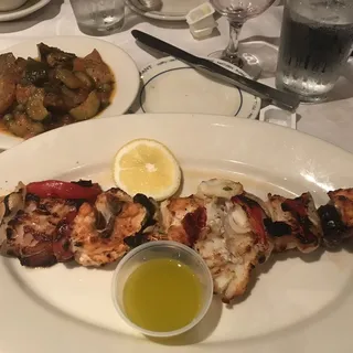 Broiled Seafood Shish Kabob