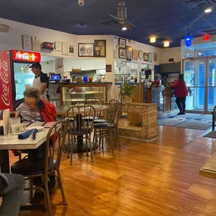 the interior of a restaurant