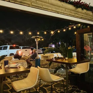 Love the open air space they created from bar to patio.