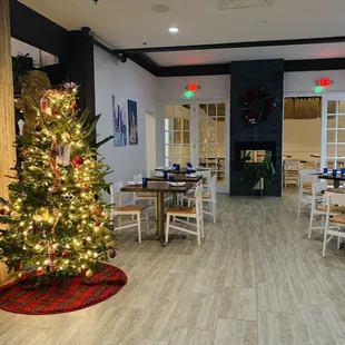 Christmas tree and another of the inside.