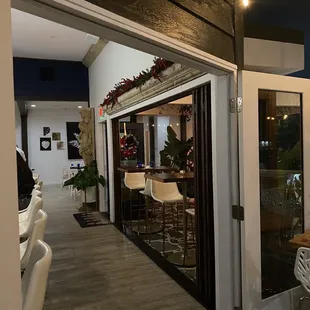 a view of the outside of the restaurant