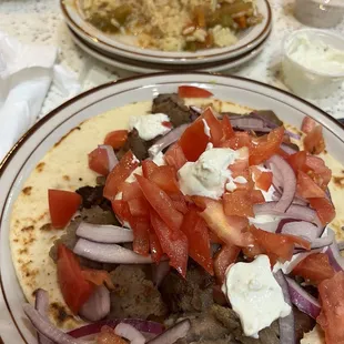 $12.99 gyro platter