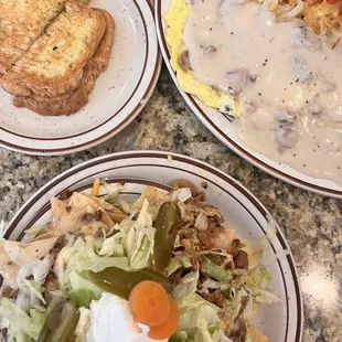 Gluten free nachos  Southern omelette