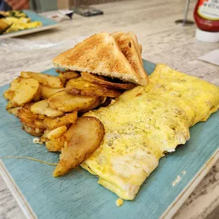 Diced Ham &amp; Cheese Omelet