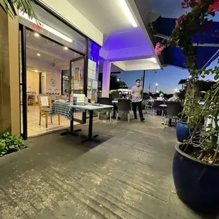 Great outdoor seating