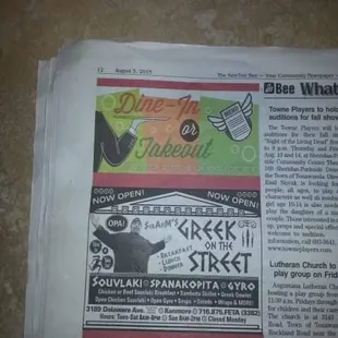 Our restaurant is located at 3189 deleware ave in kenmore ny