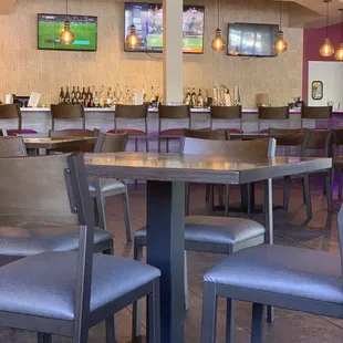 Inside seating with bar