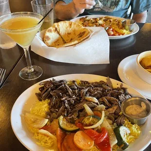 The beef shawarma.