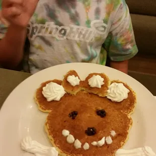 Kids meal micky mouse pancake