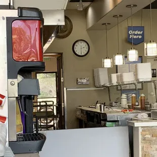 the kitchen of a restaurant