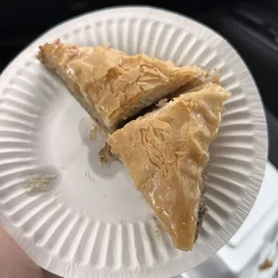 The owner was so generous and gave my best friend and I a slice of baklava as first timers