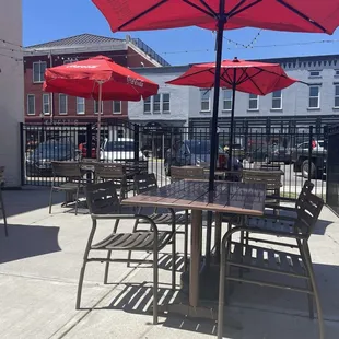 Awesome patio to dine outside