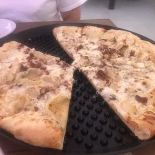 GOURMET GRILLED CHICKEN RANCH Rafael's garlic ranch butter, select blended cheeses, Indiana bacon &amp; grilled chicken